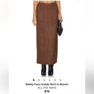 Bailey Faux Suede Skirt